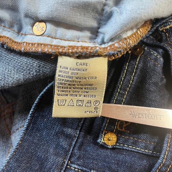 Ralph Lauren Jeans Womens 32 Blue Dark Wash Denim Classic Boot‎ Mid Rise Stretch - Picture 9 of 13